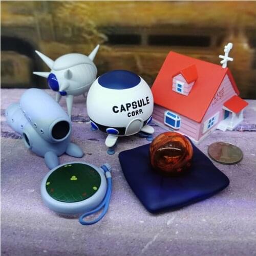 Bandai Dragon Ball Z Master Roshi BUU House Radar Vessel Action Figure Toy Collectible Model Dragon Ball Scene Figurine