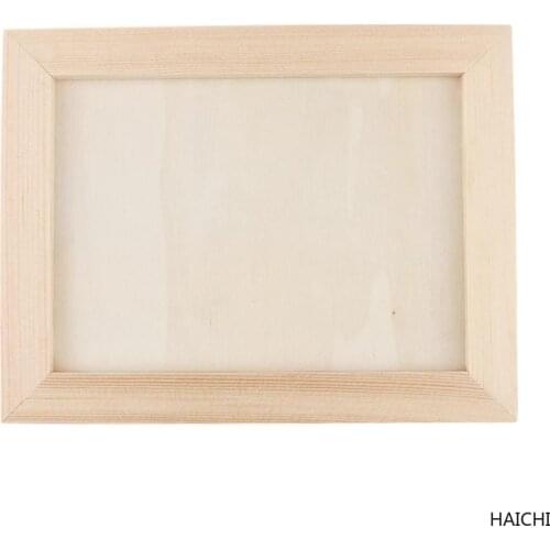 Wooden Picture Frames with Mat Board - Eco Unfinished Wood - Thick Border - Natural Wood Color for Wall Mounting Photo Frame