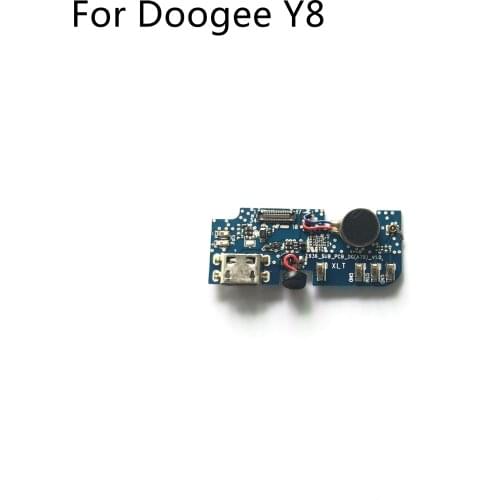 DOOGEE Y8 Used USB Plug Charge Board + Vibration Motor For DOOGEE Y8 MTK6739 Quad-Core 6.1 inch 1280*600 Smartphone