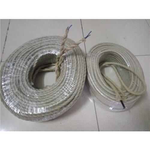 Double insulation fabric wire textile cable vintage hemp rope wire and cable 2x0.75mm2 electrical wire for DIY pendant lights