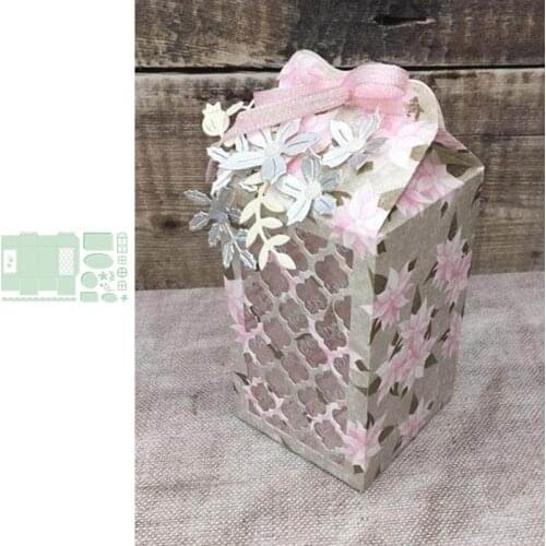 Lace Cylindrical Gift Box Metal Cutting Dies for Scrapbooking and Card Making Paper Craft New die cuts