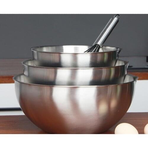 Mixing Bowl Stainless Steel Whisking Bowl for Knead Dough Salad Cooking Baking