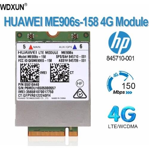 Mobile Broadband Card for HP 840 850 LT4132 LTE HSPA+ 4G Module Huawei ME906S ME906S-158 845710-001