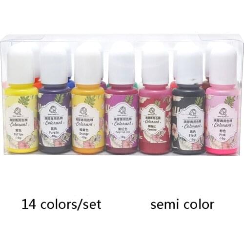 14colors/set Epoxy Resin Pigment UV Resin Coloring Dye Colorant Resin Pigment DIY Handmade Crafts Art Sets