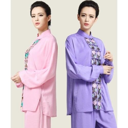 New Embroidery Tai Chi Clothes Taiji Costume Woman Kung Fu Performance Clothing Wushu Clothing Martial Art Uniform