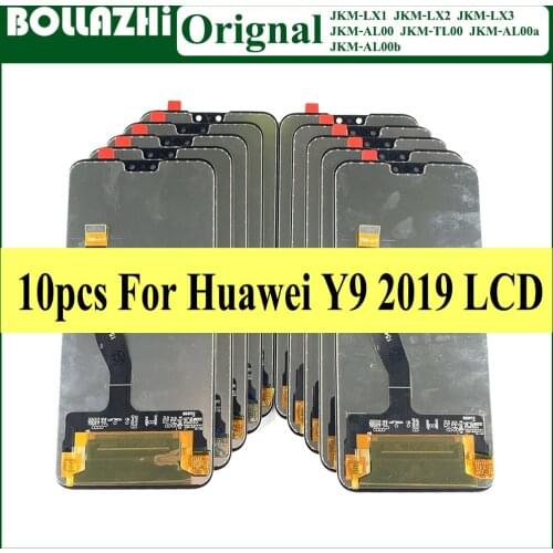 Wholesale 10 PCS Screen For Huawei Y9 2019 Lcd Enjoy 9 Plus Display LX1 LX3 Touch Digitizer Assembly Replacement Free Shipping