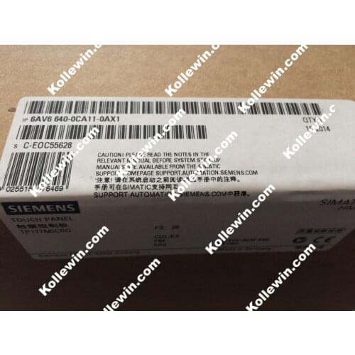 Original NEW SIMATIC touch panel HMI TP177MICRO 6AV6640-0CA11-0AX1,6AV6 640-0CA11-0AX1, 6AV66400CA110AX1 5.7" Blue Mode