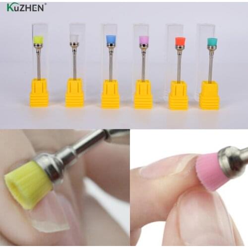 2Pcs/lot Nail Drill Brushes Electric Machine Files Manicure Nail Dust Bit Brush Cleaning Drills Accessories