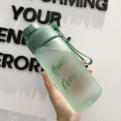 Plastic Water Bottle Simple Creative Fresh Summer Water Bottle Portable Anti-Fall Cute Large Capacity Cup