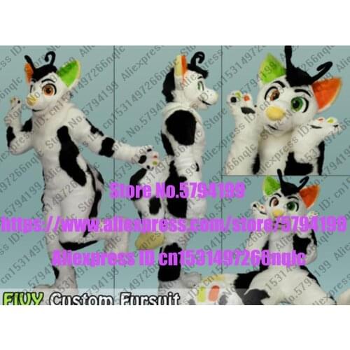 Customized Available REAL PHOTO WHITE CAT full sets husky dog Suit fursuit BJ006 Costume fox Party Fancy Dress Carnival Gift