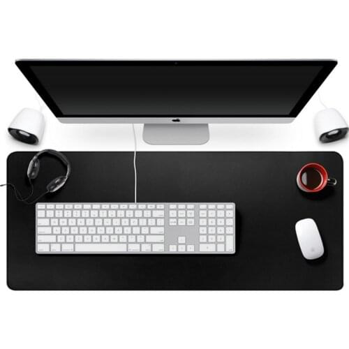 Desk Pad Portable Double-side PU Leather Usable Mouse Pad Large Gaming Mousepad Waterproof Grand Mat Gamer Muismat 80x40 100x50