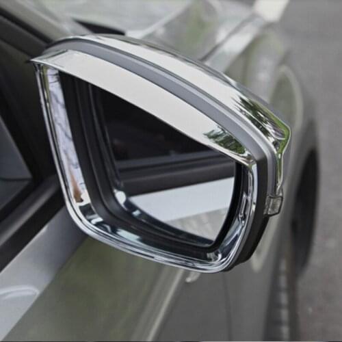 ABS 2pcs Car rearview mirror stupid decorative frame For Volkswagen T-ROC T ROC 2018 Accessories