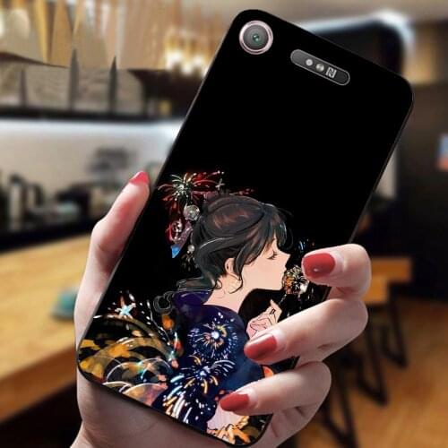 For Sony Xperia XZ1 G8341 G8342 X Compact F5321 XZ Premium G8142 Case Silicone TPU Painting Coque Phone Case Back Cover