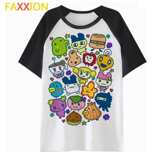 Tamagotchi Tama Friends t shirt tshirt tops graphic female kawaii cartoon harajuku t-shirt tee femme clothing women K4779