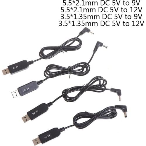 USB power boost line DC 5V to 9V 12V Step UP Adapter Cable 3.5*1.35mm 5.5*2.1mm