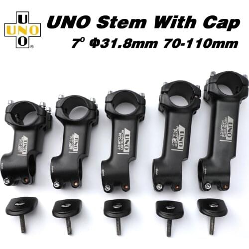 UNO Mountain Bike Stem With Cap New Kalloy A Stem Bicycle Handlebar Riser Down Stem 7 Degree 70-110mm MTB Aluminum Stems