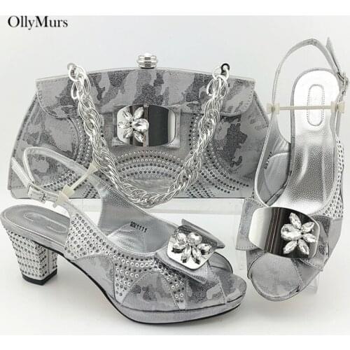 Top Design Peep Toe Shoes And Bag Set Hot Sale Royal Blue Color Ladies Shoes And Bag To Match Set For Evening Party Dress