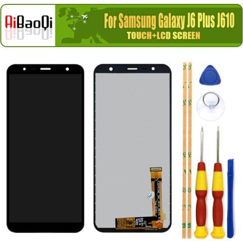 For SAMSUNG Galaxy J6 Plus LCD Display Screen Touch Digitizer Assembly For SAMSUNG Galaxy J6+ J610 J610F J610FN Screen