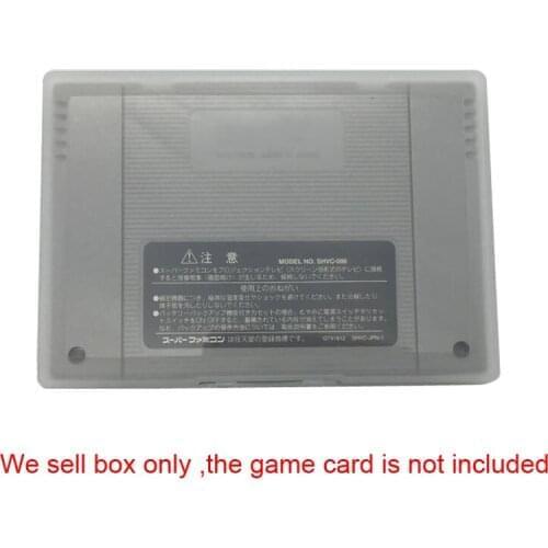 10pcs Storage box protective clear transparent box cover for SNES EU/JP VERSION game card