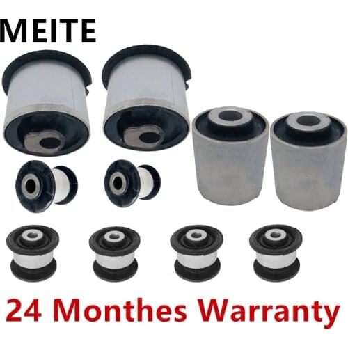 10PCS Rubber-Metal Suspension Bushing Set For Audi Q7 4L 2007-2009 For VW Touareg For Porsche Cayenne 7L0407182E 7L0412333A