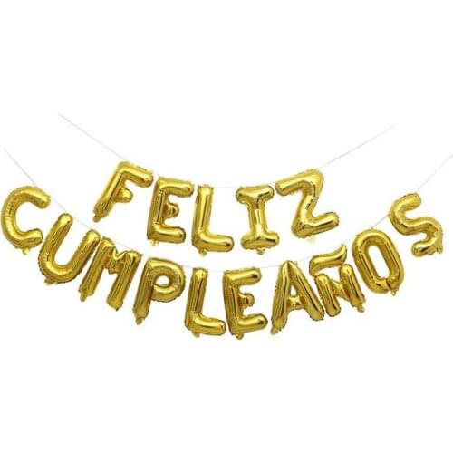 16inch Different Colors Happy Birthday Balloons Baby Shower Foil Balloon Digital Helium Ballon Kids Birthday Party Decoration