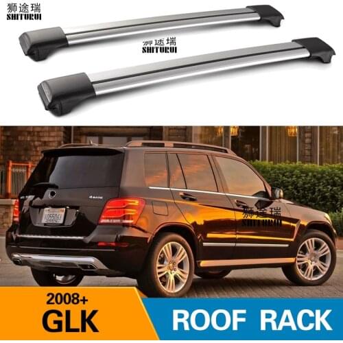 2Pcs Roof Bars for Mercedes-Benz GLK Suv 5 Door 2008-2015 X204 Aluminum Alloy Side Bars Cross Rails Roof Rack Luggage