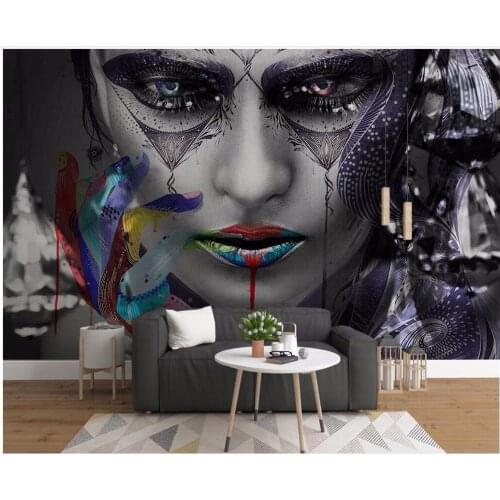 Custom photo 3d room wallpaper Modern minimalist illustration colorful sexy beauty wall 3d wall murals wallpaper for wall 3 d