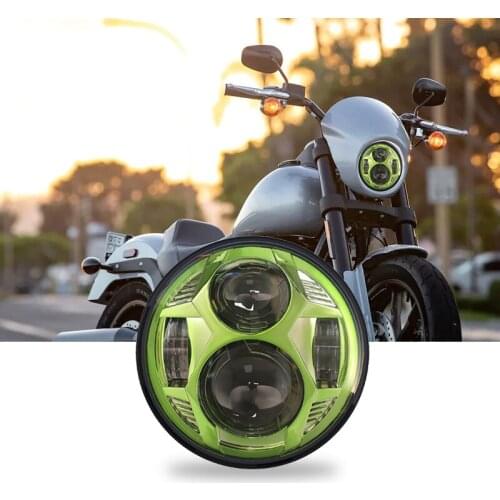 5.75 Inch Motorcycle LED Headlight With High Low Beam For Harley VRSCD VRSCDX 2006-2011FXCWC FXSBSE FXSTB FXSTC FXSTD SUP-LIGHT