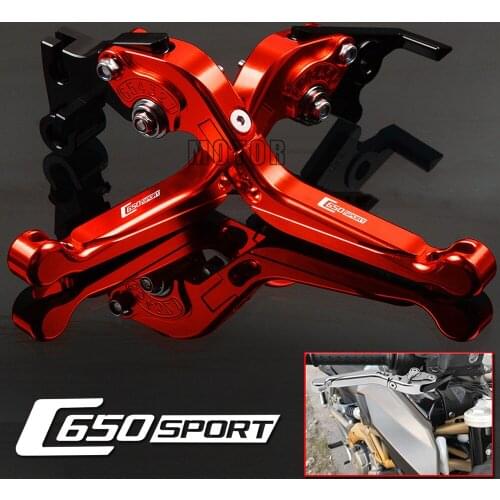 Motorcycle CNC Aluminum Brake Clutch Levers For BMW C650Sport 2015-2017 C650 C 650 Sport Adjustable Foldable Extendable Lever