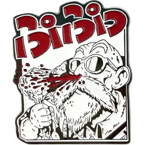 Anime DBZ Master Roshi Kame Sennin Nosebleeds Cute Cartoon Enamel Alloy Clothes Lapel Badge Brooch Pin Accessories