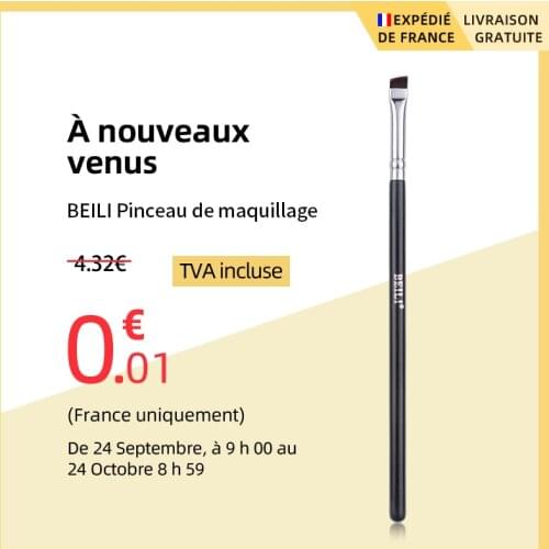 BEILI Black Brow Makeup Brush Professional Eyeliner Eyebrow Make Up Brush