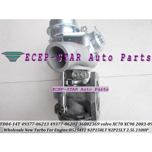 Free Ship TD04 49377-06202 49377-06200 8603226 8692518 Turbo For VOLVO PKW XC70 XC90 S60 S80 V70 XC70 XC90 2003- B5254T2 2.5L