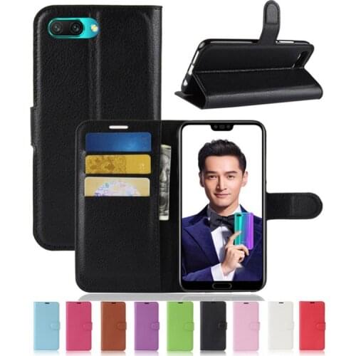 Cover For Huawei Honor 10 Wallet Flip Case for Huawei Honor 10 Cover Luxury Leather TPU with Stand Card Slot Phone Funda 5.84"