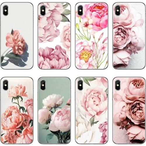 Pink Peonies Peony tup soft cover case For Huawei Honor 20 10i 9X 10 Lite 8S 8C 8X 7C 7X 7A Mate 40 30 20 lite Pro