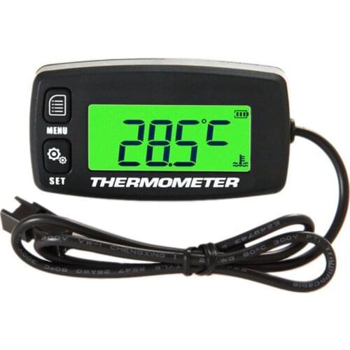 Digital LCD Engine Temperature Gauge Over-Temperature Alert with Sensor RL-TS002 for Motorcycle Dirtbike ATV