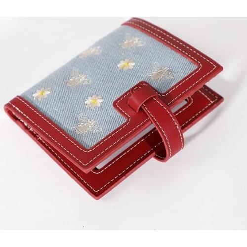 Daisy floral desinger wallet fold belt string women standard short wallet card id purse holder pack
