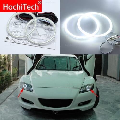 For Mazda RX8 Rx-8 2004-2008 Super Bright white color 3528 SMD led Angel Eyes kit daytime running light DRL