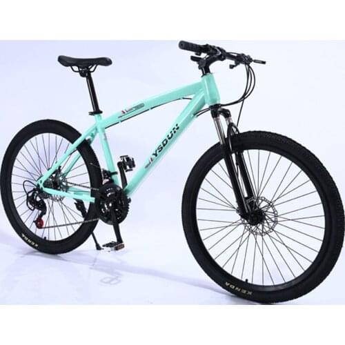 Mountain Bike Man Student Youth Racing Women Speed Double Disc Brakes Shock Off Road Steel Adult Bicycle