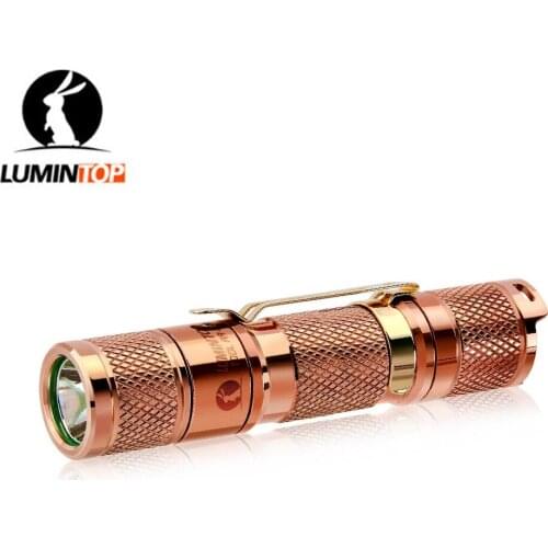LUMINTOP TOOL AA 2.0 COPPER MINI Flashlight XP-L HD LED max 650 lumen beam distance 127 meter AA 14500 Keychain Light Torch