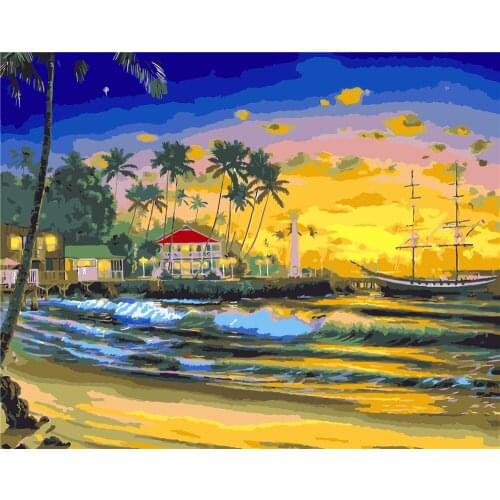 Womanized Love Oil Painting By Numbers Deer 40x50cm Diy Paint By Numbers For Adult Animals Frameless Canvas Painting Unique Gift