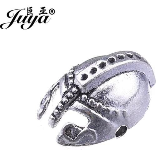 JUYA Chinese Beads Suppliers 16x11mm 10pcs/lot High Quality Helmet Shape Charms Bead for Bracelet Jewelry Making Finding AQ0424