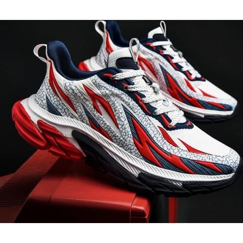 Flame Running Shoes 2021 New Mesh Breathable Sneakers For Men Cushioning Free Run Zapatillas Dropshipping Zapatos De Hombre