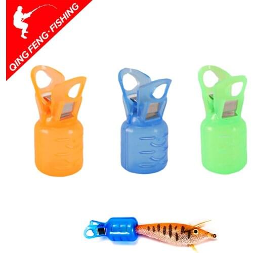 5pcs Squid jig Hook Cover with carabing Lure Covers Hooks Safety Caps Fihsing Tools For Fishing Enthusiasts