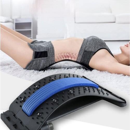 Back Massager Stretcher Equipment Massageador Magic Support Stretch Fitness Relaxation Spine Pain Lumbar Relief Back Stretcher
