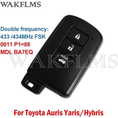 MDL BA7EQ For Toyota Auris Yaris Hybrid RAV4 2012 2013 2014 2015 2016 2017 2018 433/434MHz 0011 Board Keyless Smart Car Key