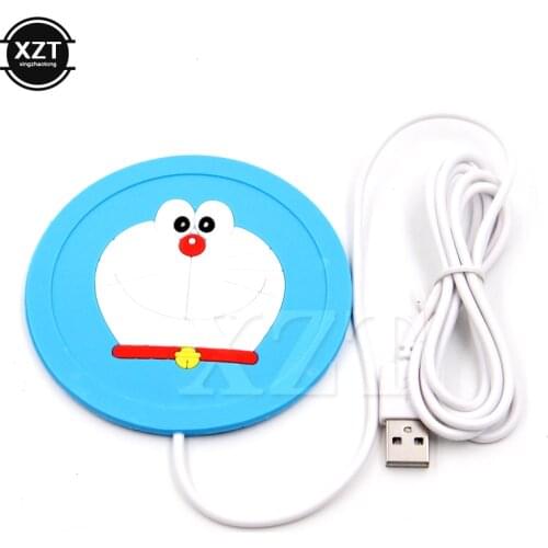Cute Cartoon 5V USB Warmer Silicone Heat Heater for Milk Tea Coffee Mug Hot Drinks Beverage Cup Mat Kitchen Tools Heater newest