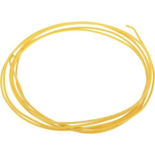 Gavitt Vintage Style Pre-tinned Push-back Cloth Covered Stranded Wire for Amplifier, Yellow 6 Feet(2 Meters)