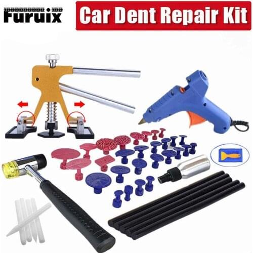 Car Dent Repair Dent Puller Kit Dent Removal Hammer Glue Sticks Reverse Hammer Glue Tabs Car Hail Damage