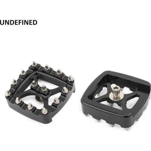 Brake Pedal Pad Cover MX Offroad Small Footrest Pedal Pad Aluminum For Harley Dyna Fat Bob FXDF FXDL Softail FXSTS XG750