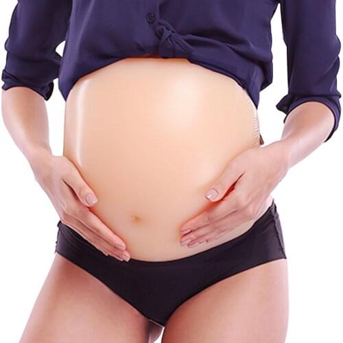 Fake Bump Stuffer Twins False Tummy Baby False Pregnancy Silicone Belly For Mens Womens Cosplay Costume 4500g/ 8.81 lb